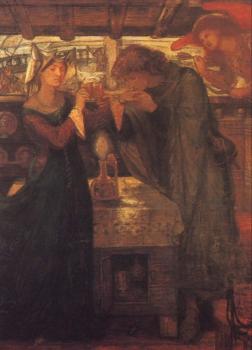 但丁 加百利 羅塞蒂 Tristram and Isolde Drinking the Love Potion 但丁 加百利 羅塞蒂 Tristram and Isolde Drinking the Love Potion